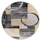 World Rug Gallery Contemporary Abstract Circle Design Soft Area Rug 6'6'' Round Yellow 307YELLOW6RND - alternate 3